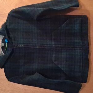 Boys Greend 9 Zip Up Hoodie Blue Size 5